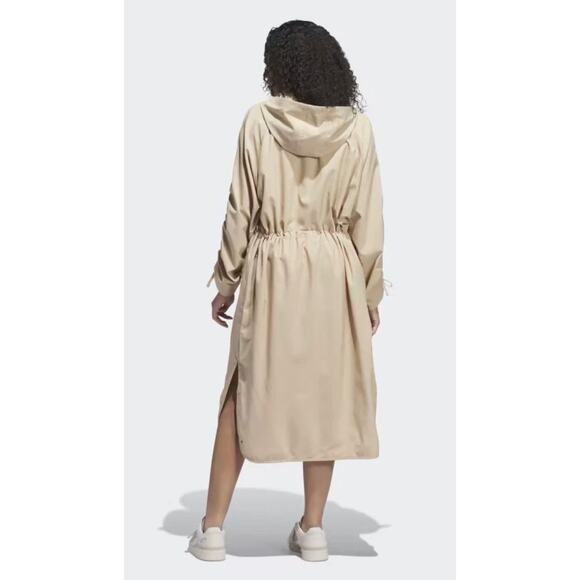 ADIDAS ORIGINALS Women's Adicolor Classics TRACEABLE Parley Dress, Magic Beige - Picture 4 of 10
